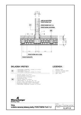 Page 1 malta pre tenké škáry POROTHERM Profi POROTHERM