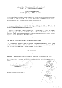 11/2016.(V.02.) &ouml;nkorm&aacute;nyzati rendelet