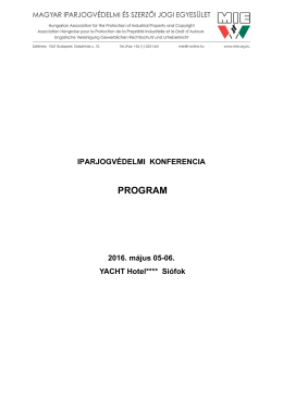 A program letölthető pdf formátumban