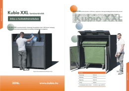 Kubio XXL konténertárolók