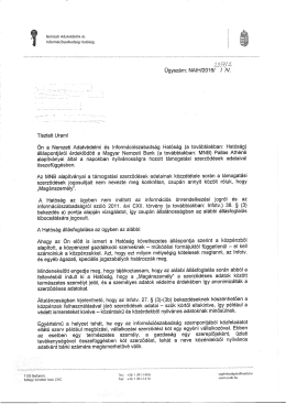 pdf - Nemzeti Adatv&eacute;delmi &eacute;s Inform&aacute;ci&oacute;szabads&aacute;g Hat&oacute;s&aacute;g