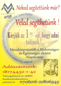 Page 1 AMA Neked segítettünk már? *** ua=rºsée :: * \, / 9 9