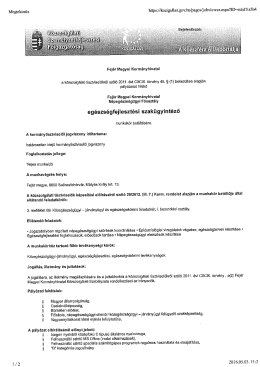 egészségfejlesztési szakügyintéző munkakörbe