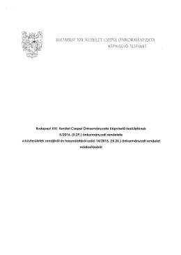 5/2016. (II.29.) önkormányzati rendelet a közterületek