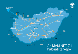 MVM NET hálózat Az MVM NET hálózati térképe