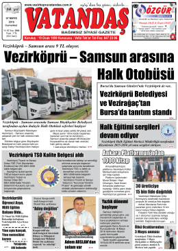 Vezirköprü - Vatandaş Gazetesi