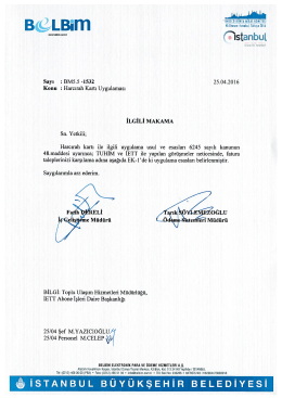 Harcırah Kartı Uygulama Esasları