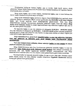 Yazı ve Taahhütname (2 sayfa)