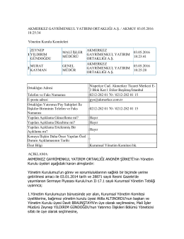 199. Kurumsal Yönetim Komitesi hk.