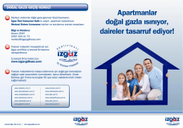 TANITIM BROŞÜRÜ Doğal gazlı Merkezi ısınma sistemi