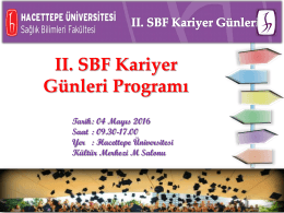 PowerPoint Sunusu - Hacettepe Üniversitesi