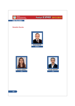 Denetim Kurulu - Mersin SMMMO