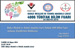 Page 1 BAHÇE MESLEKİ VE TEKNİK ANADOLU LİSESİ 4006