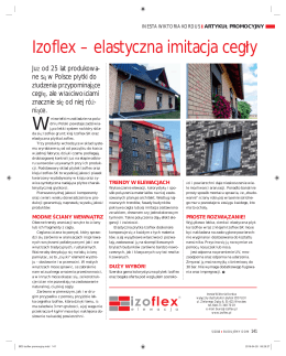 Izoflex – elastyczna imitacja cegły