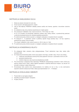 INSTRUKCJE