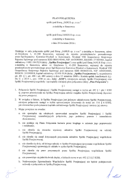 Plan połączenia