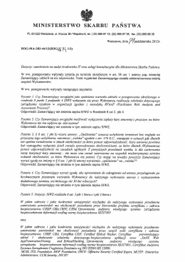 Pytania i odpowiedzi - Ministerstwo Skarbu Państwa