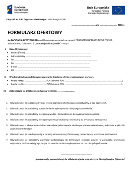 formularz ofertowy - Sat-Vend