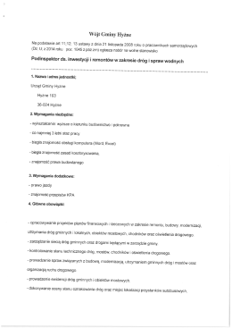 Pełna treść ogłoszenia