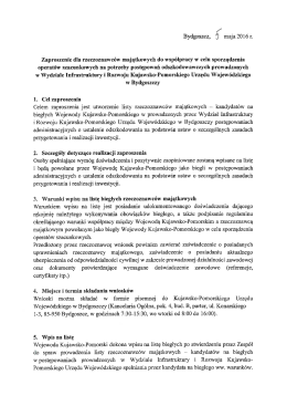 Zaproszenie dla rzeczoznawców majątkowych do współpracy w
