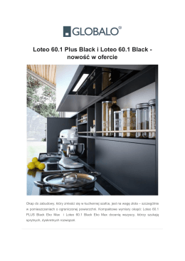 Loteo 60.1 Plus Black i Loteo 60.1 Black - nowość w ofercie
