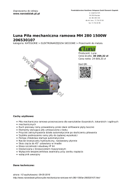 Luna Piła mechaniczna ramowa MH 280 1500W 206530107