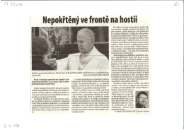 Nepokřtěný ve frontě na hostii