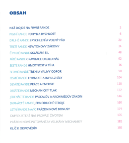 Obsah - Rande s fyzikou