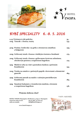rybí speciality 6.-8. 5. 2016