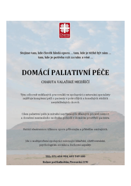 Podrobnosti naleznete zde - Charita Valašské Meziříčí