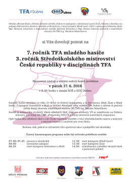 TFA mladého hasiče a středoškolské mistrovství Dubno