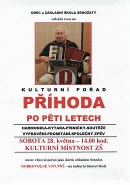 Kulturn&iacute; pořad Stanislava Př&iacute;hody