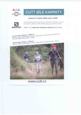 CUTT B&iacute;l&eacute; Karpaty - trailov&yacute; běžeck&yacute; z&aacute;vod - 21