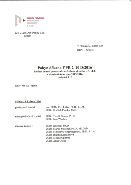Page 1 FAKULTA PRÁVNICKÁ > západočeské doc. JUDr. Jan