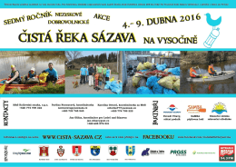 Plak&aacute;t &ndash; Čist&aacute; řeka S&aacute;zava na Vysočině