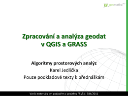 QGIS a GRASS