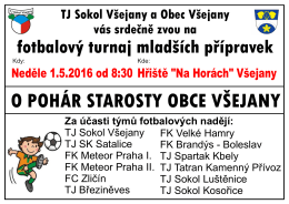 Plakát turnaj Starosty 1.5.2016