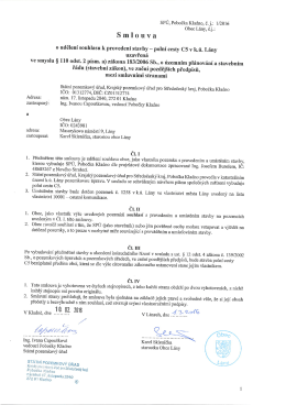 7-2016 Smlouva o udělen&iacute; souhlasu k proveden&iacute; stavby