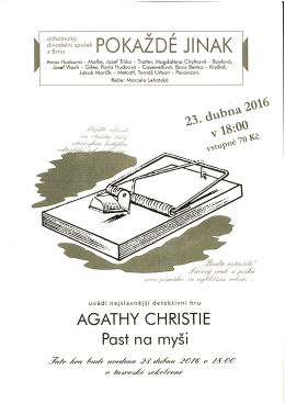 Ochotnick&eacute; divadlo v Tasově 23.4.2016