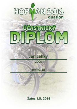 Jan Lehký - Hopman triatlon