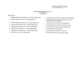 Treść załącznika - Składy obwodowych komisji wyborczych