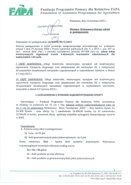 ___- &scaron;-ż &Scaron; Fundacja Program&oacute;w Pomocy dla Rolnictwa FAPA