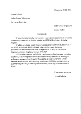 Interpelacja 20.2015 L.Sobota