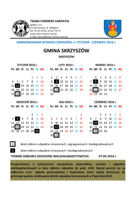 Zobacz nowy harmonogram&hellip;