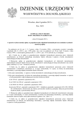 Uchwała Nr XV/202/2015 z dnia 26 listopada 2015 r.
