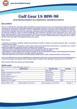Gulf Gear LS 80W-90