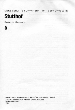 Stutthﬂf - Muzeum Stutthof w Sztutowie