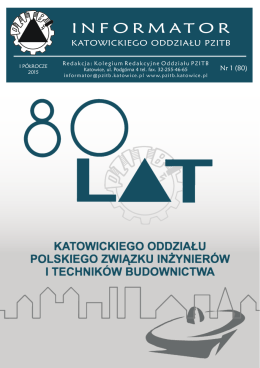 informator 1-2015 - PZITB Oddział Katowice