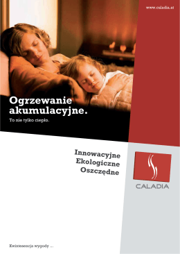 Katalog produktów Caladia, ogrzewania akumulacyjne, wersja polski