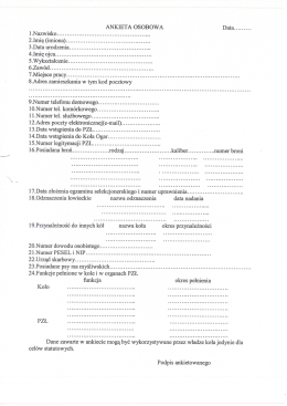 2.Imię (imiona) ........................................